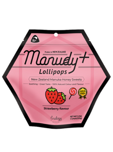 Manudy Manuka Lollipops & Strawberry MGO250+, 12POPS