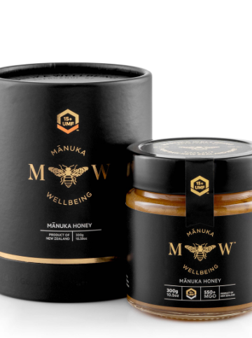 Manuka Wellbeing UMF15+ MGO550+, 300g