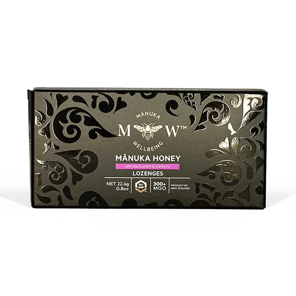 Wellbeing Blackcurrent & Cranberry UMF10+ MGO300+, 8PACKS